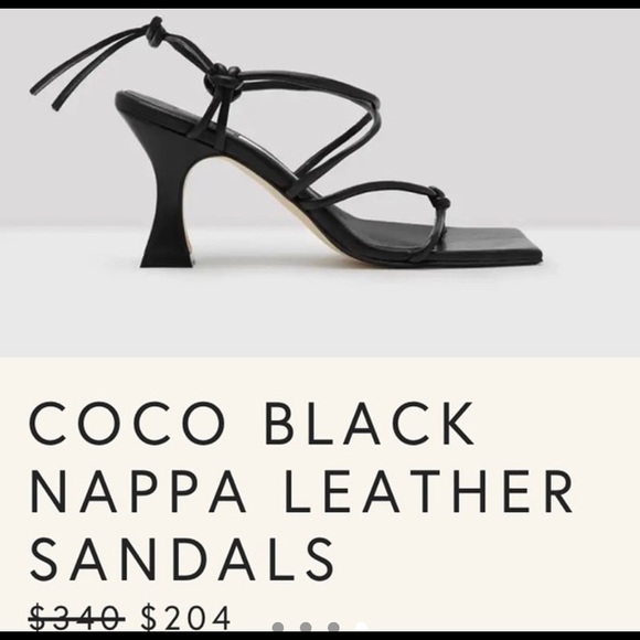 BRAND NEW MIISTA COCO BLACK NAPPA LEATHER SANDALS - Picture 4 of 4